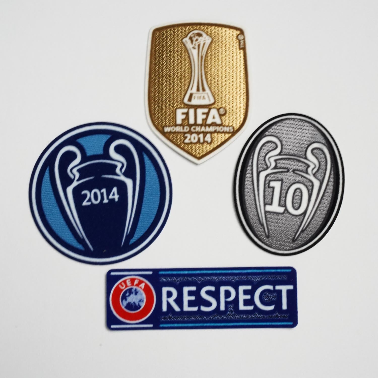 2014/15 Real Madrid Full UCL Patches Set (Repro)