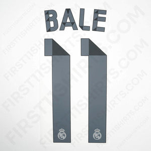 2014/15 Real Madrid Home Name Set Bale 11 (Repro)