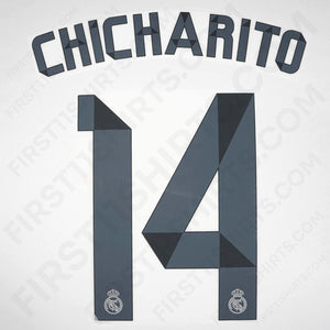 2014/15 Real Madrid Home Name Set Chicharito 14 (Repro)