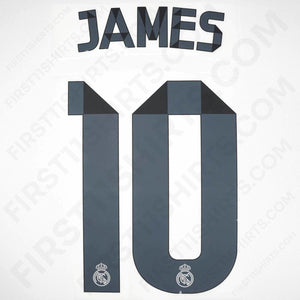 2014/15 Real Madrid Home Name Set James 10