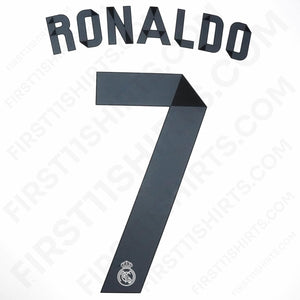 2014/15 Real Madrid Home Name Set Ronaldo 7 (Repro)