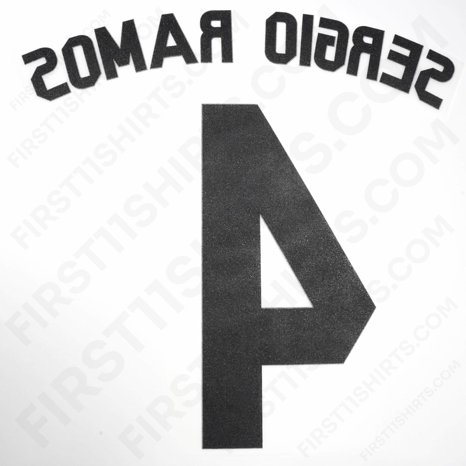 2014/15 Real Madrid Sergio Ramos #4 Home Name Set (Repro)