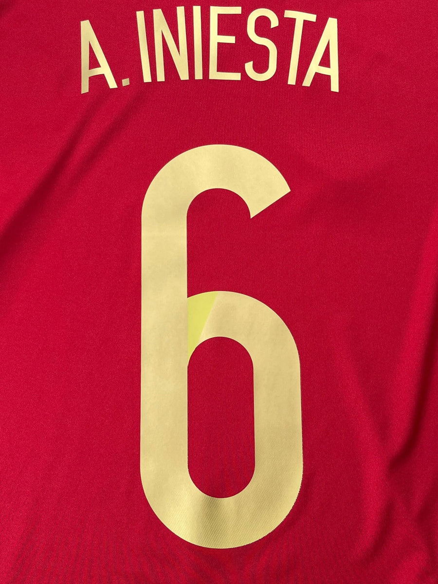 2014/15 Spain A.Iniesta #6 Home Shirt (L)
