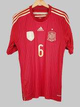 2014/15 Spain A.Iniesta #6 Home Shirt (M)