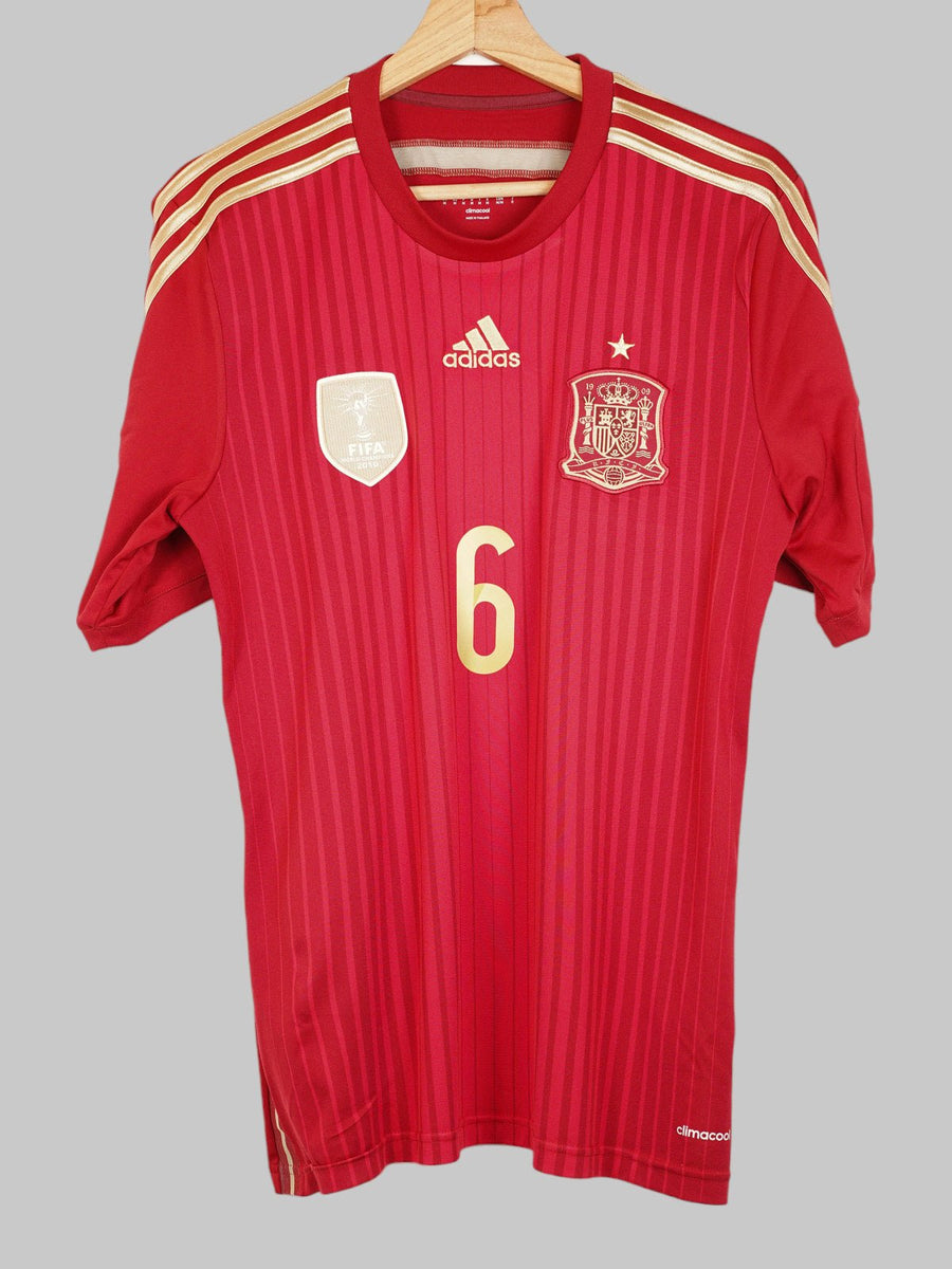 2014/15 Spain A.Iniesta #6 Home Shirt (M)