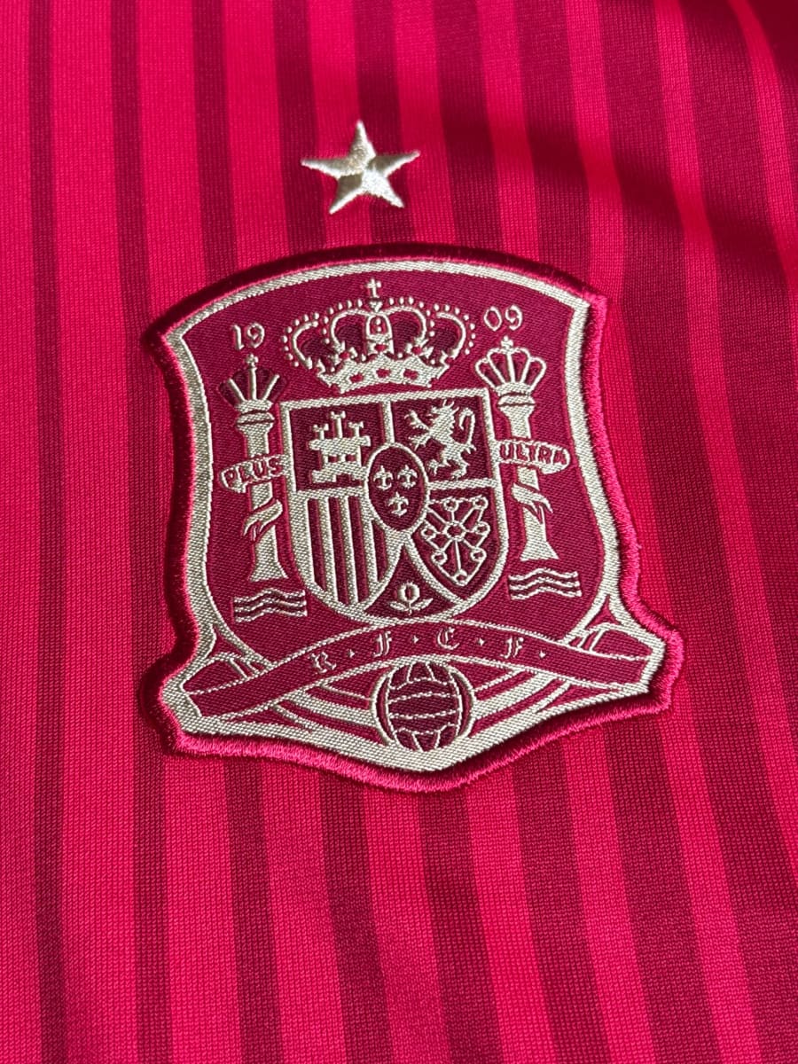 2014/15 Spain A.Iniesta #6 Home Shirt (M)
