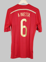 2014/15 Spain A.Iniesta #6 Home Shirt (M)