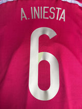 2014/15 Spain A.Iniesta #6 Home Shirt (M)