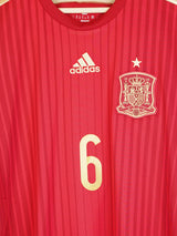 2014/15 Spain A.Iniesta #6 Home Shirt (M)