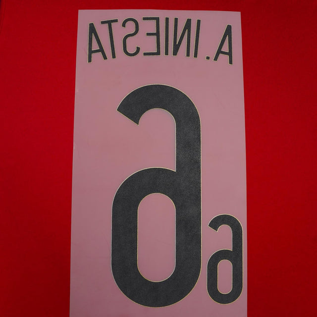 2014/15 Spain Home Name Set A.Iniesta #6 (Repro)