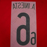 2014/15 Spain Home Name Set A.Iniesta 6 (Repro)