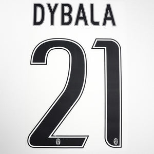 2015 - 17 Juventus Home/Away/Third Name Set Dybala #21 (Repro)