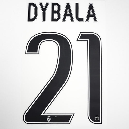 2015 - 17 Juventus Home/Away/Third Name Set Dybala #21 (Repro)
