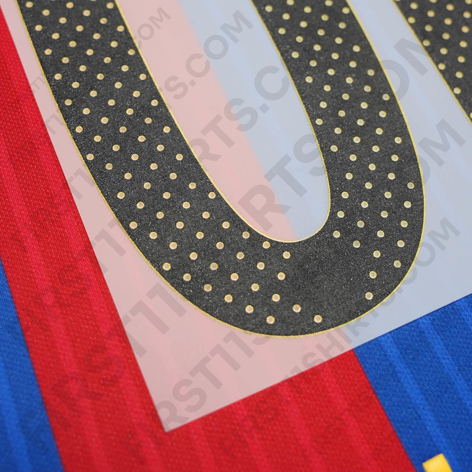 2015 - 2017 FC Barcelona Home Name Set Messi 10 (Repro)
