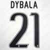 2015-2017 Juventus Home/Away/Third Name Set Dybala #21 (Repro)