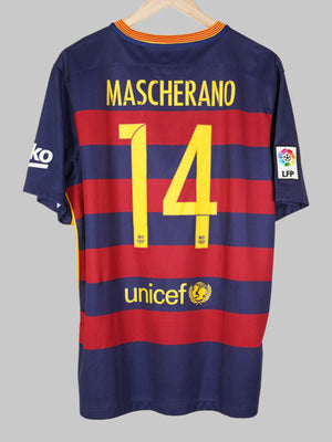 2015/16 Barcelona Home Shirt Mascherano #14 (XL)