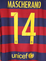2015/16 Barcelona Home Shirt Mascherano #14 (XL)