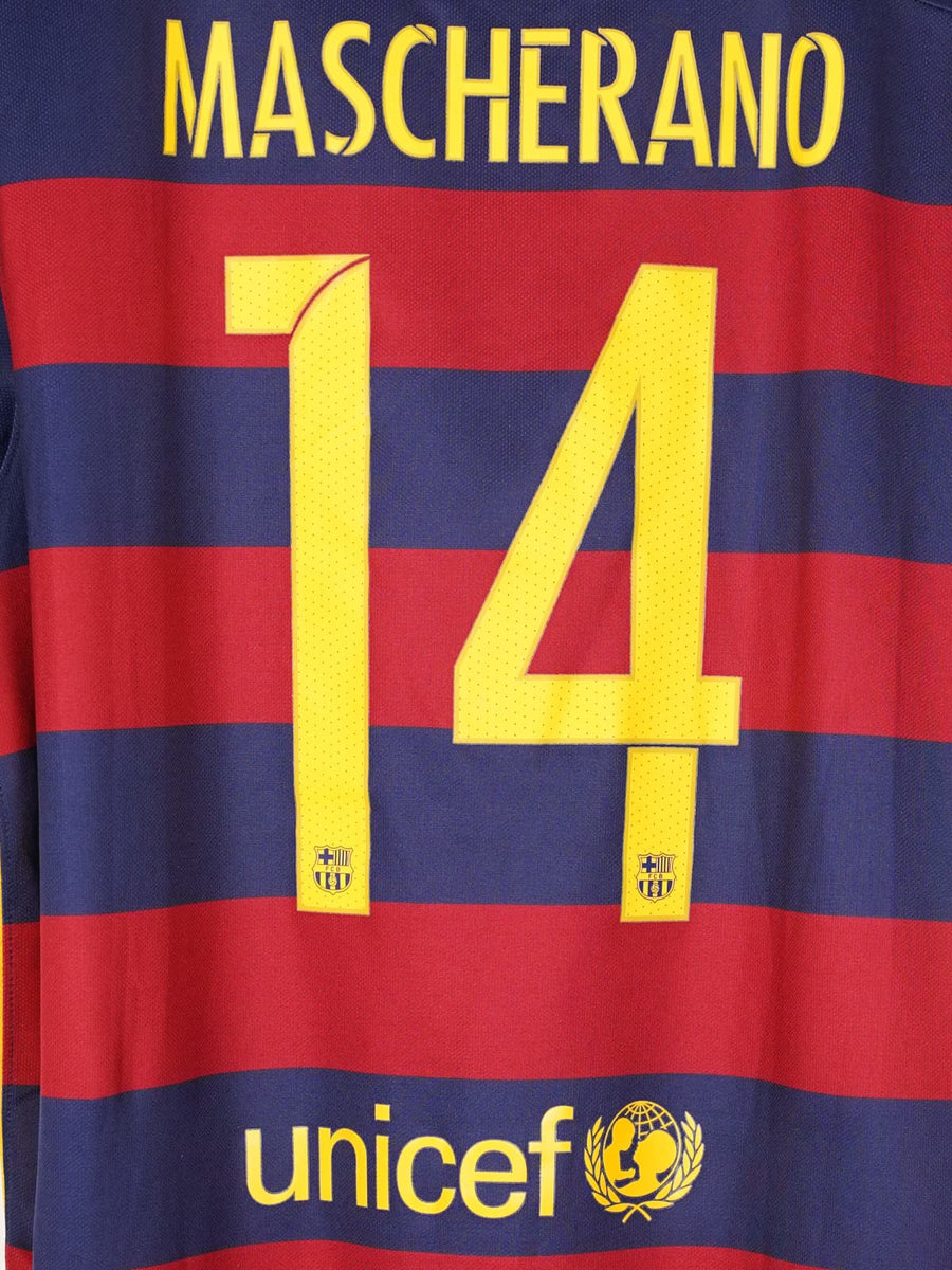 2015/16 Barcelona Home Shirt Mascherano #14 (XL)