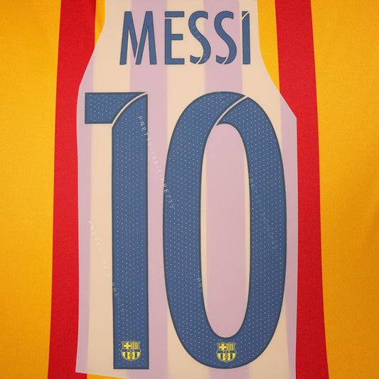 2015/16 FC Barcelona Away Name Set Messi 10 (Repro)
