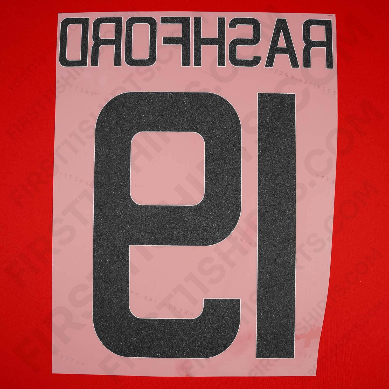 2015/16 Manchester United Home Name Set Rashford 19 Cup Version (Repro)