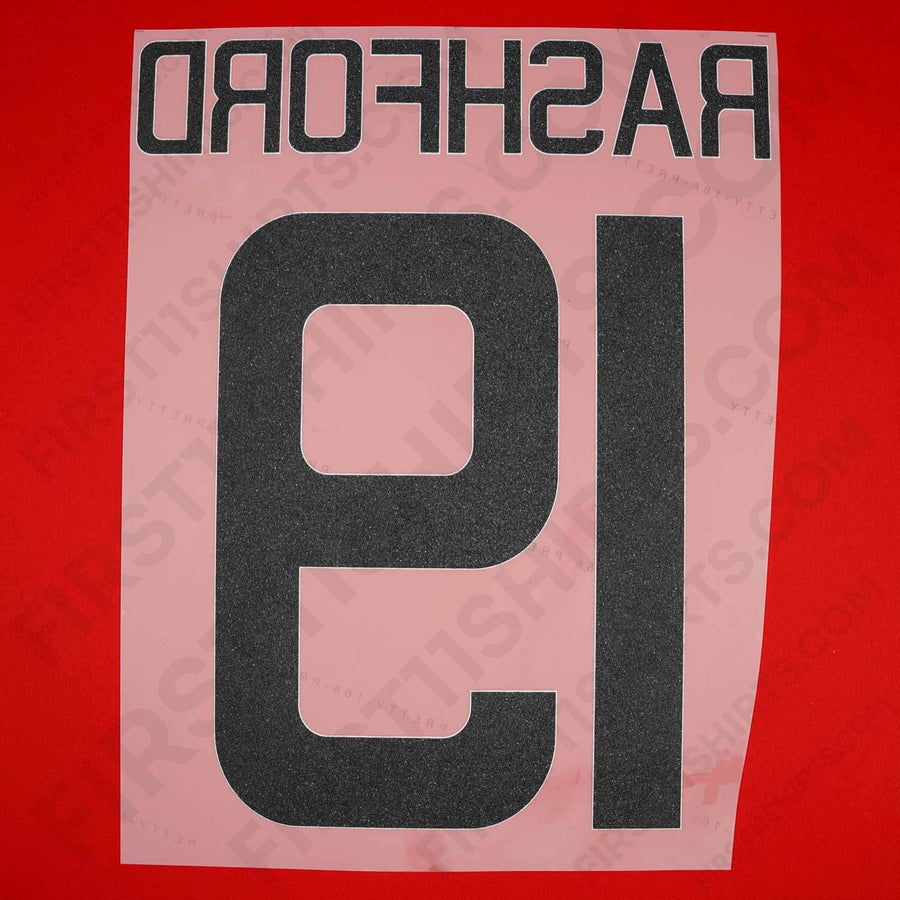 2015/16 Manchester United Home Name Set Rashford 19 Cup Version (Repro)