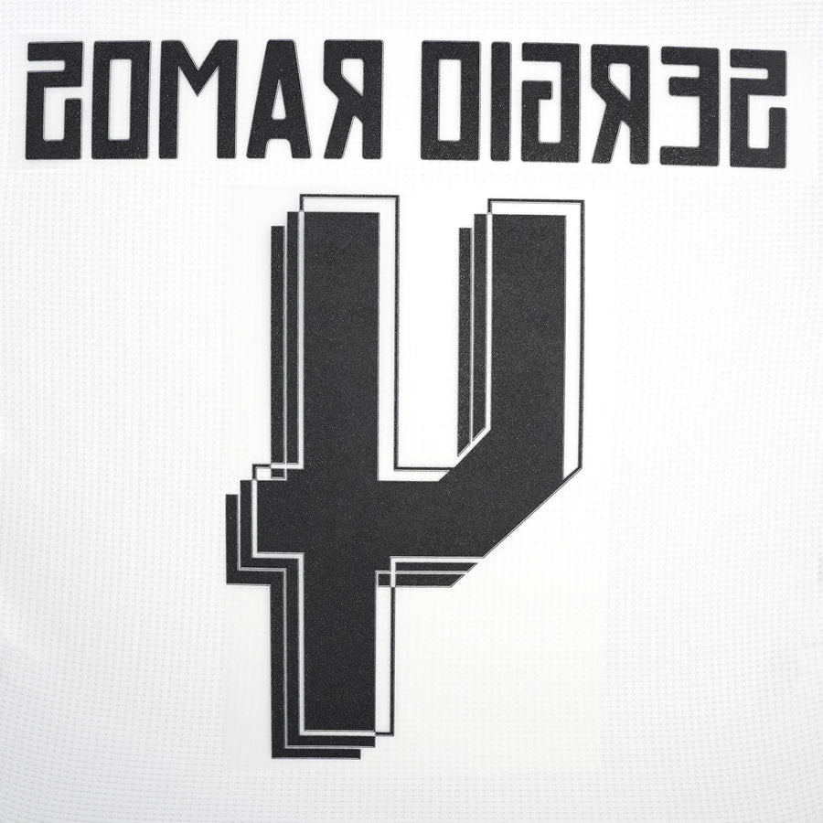 2015/16 Real Madrid Home Name Set Sergio Ramos #4 (Repro)