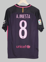 2016/17 Barcelona A.Iniesta #8 Away Shirt (M)