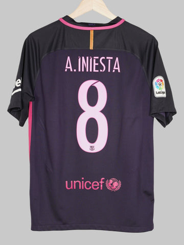 2016/17 Barcelona A.Iniesta #8 Away Shirt (M)