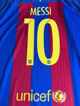 2016/17 Barcelona Messi #10 Home Shirt (XXL)