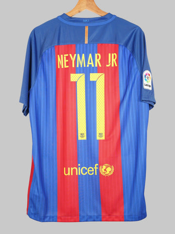2016/17 Barcelona Neymar Jr #11 Home Shirt (L)