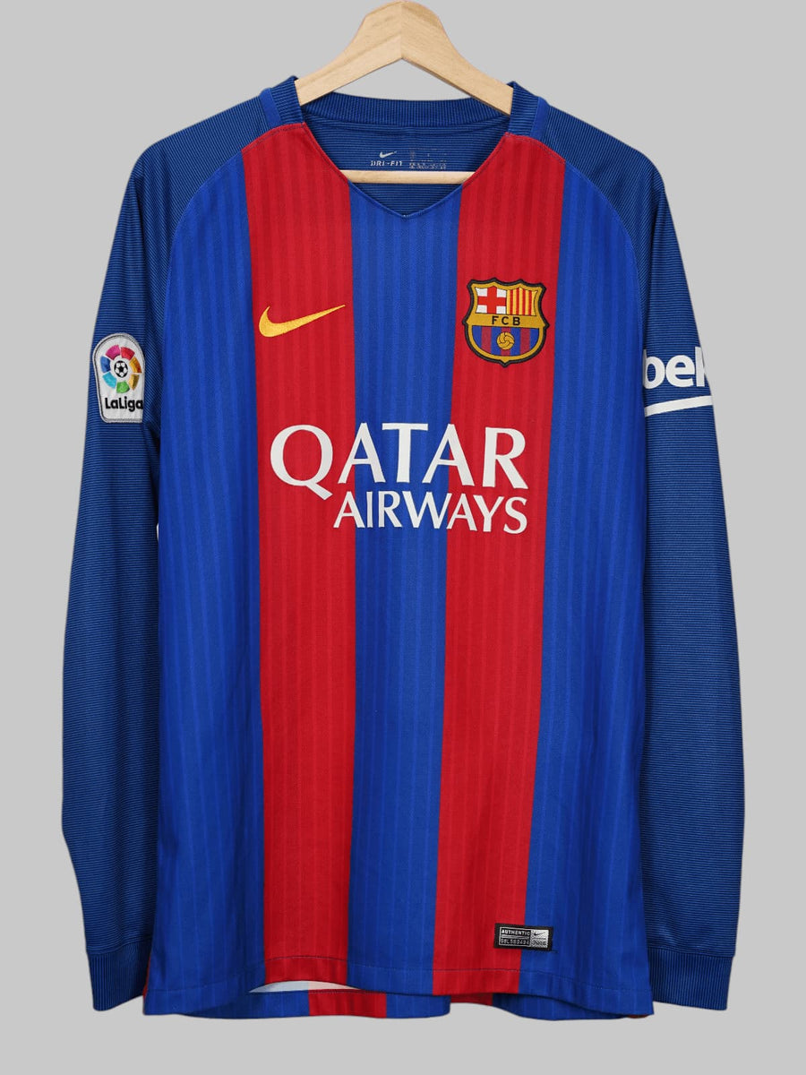 FC Barcelona Home Shirt 2016/17 L/S Neymar Jr 11 (L)