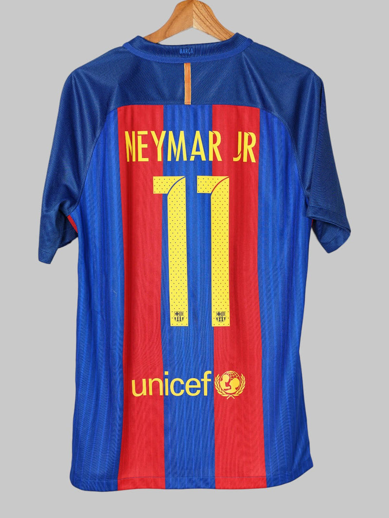 2016/17 Barcelona Neymar Jr #11 Home Shirt Player Issue (M)