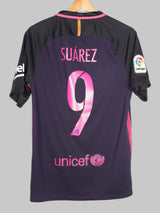 2016/17 Barcelona Suarez #9 Away Shirt (S)