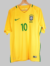 2016/17 Brazil Neymar Jr #10 Home Shirt (L)