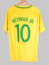 2016/17 Brazil Neymar Jr #10 Home Shirt (L)
