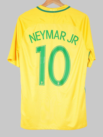 2016/17 Brazil Neymar Jr #10 Home Shirt (M)