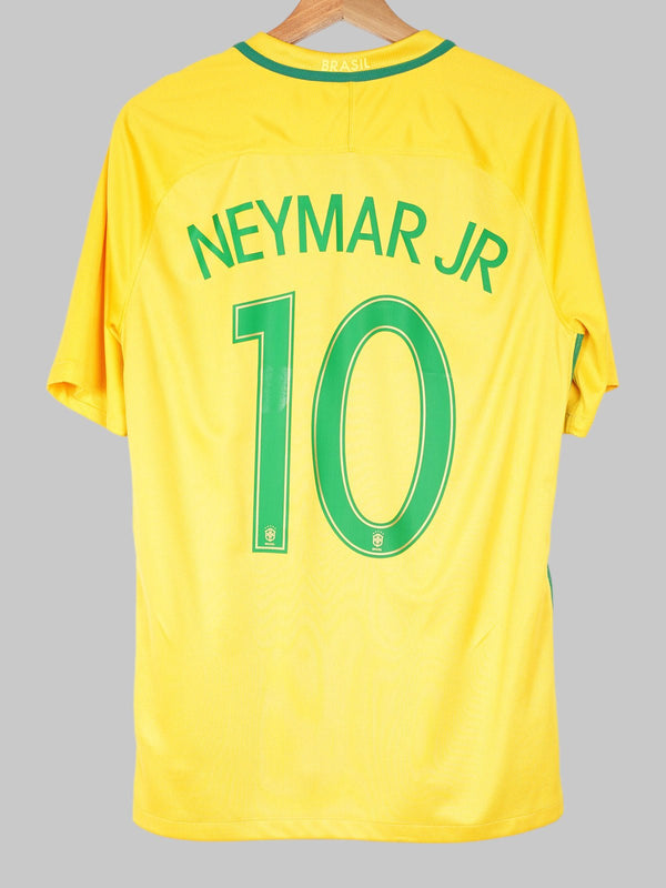 2016/17 Brazil Neymar Jr #10 Home Shirt (M) Nike