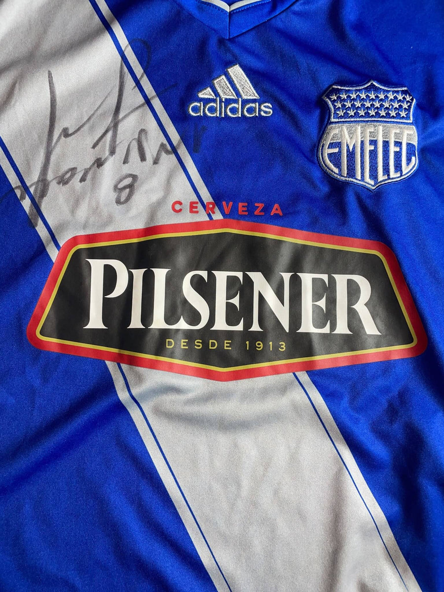 2016/17 Emelec Home Shirt L/S Signed (S)