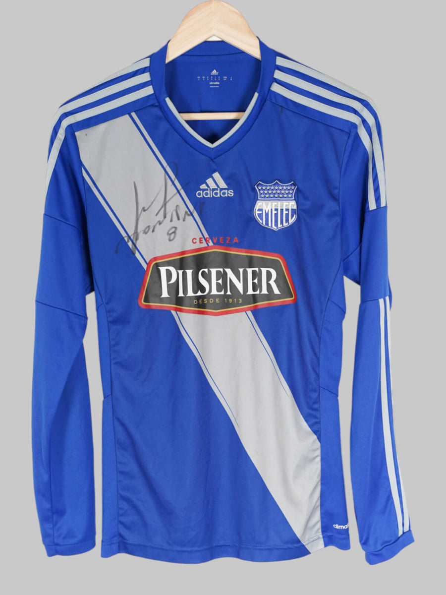 2016/17 Emelec Home Shirt L/S Signed (S)