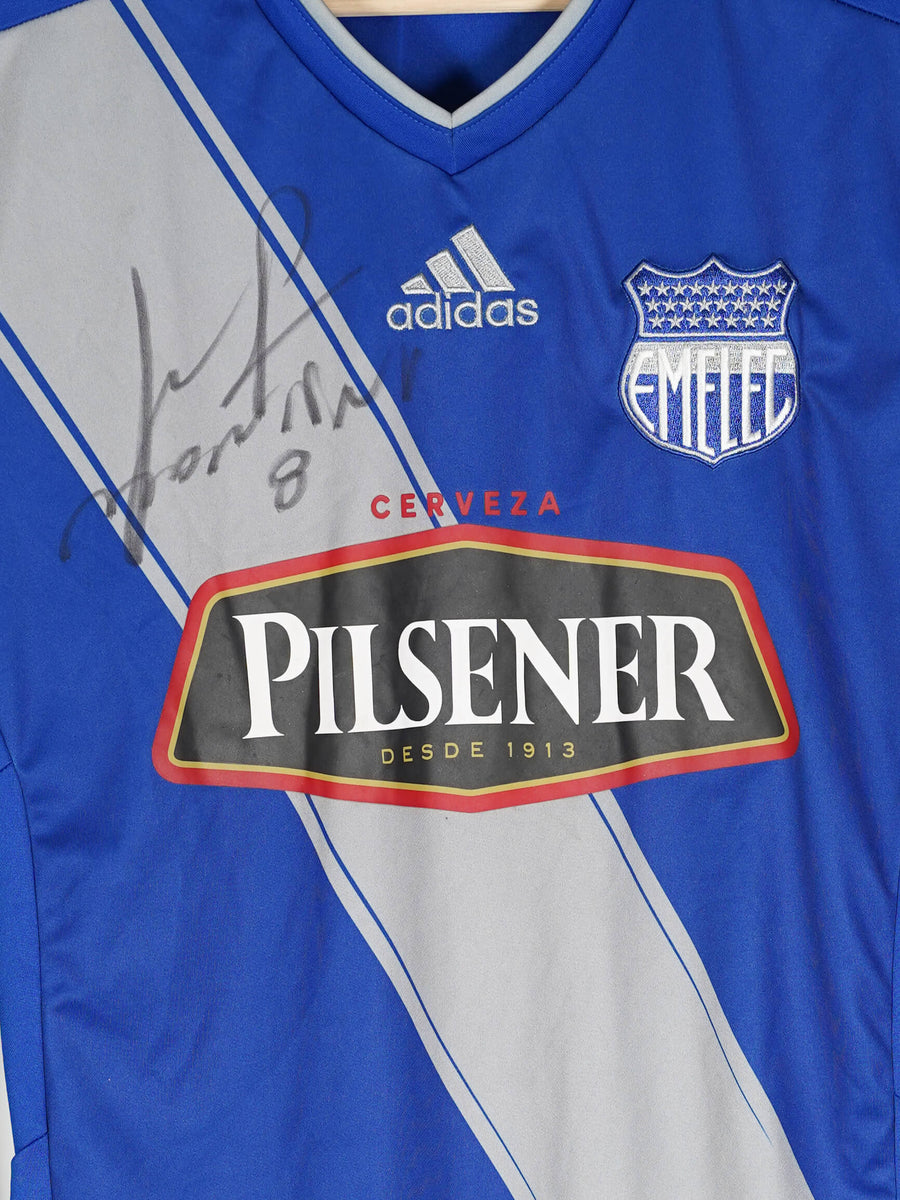 2016/17 Emelec Home Shirt L/S Signed (S)