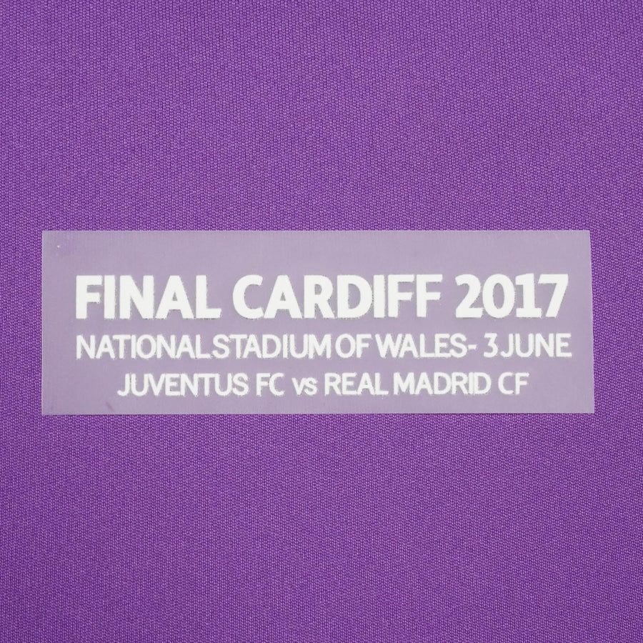 2016/17 Real Madrid Final Cardiff 2017 Text Patch (Repro)