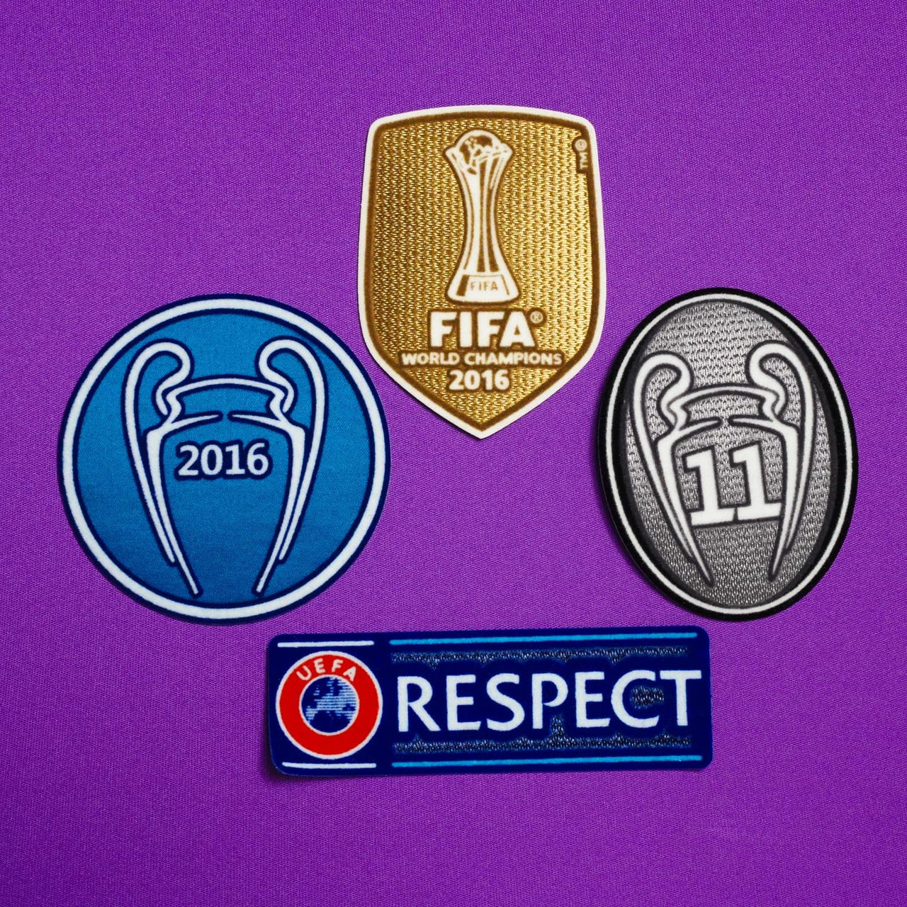 2016/17 Real Madrid Full UCL Patches Set (Repro)