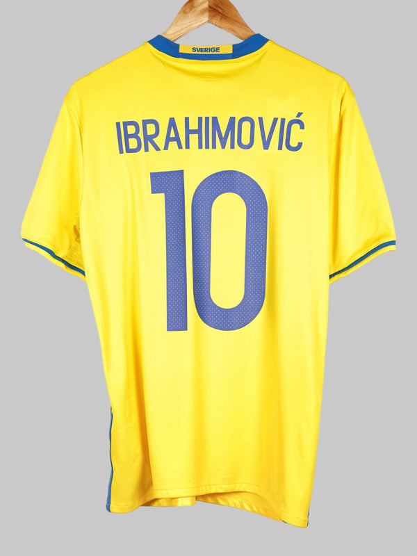 2016/17 Svezia Ibrahimovic #10 Maglia Home (M) Adidas