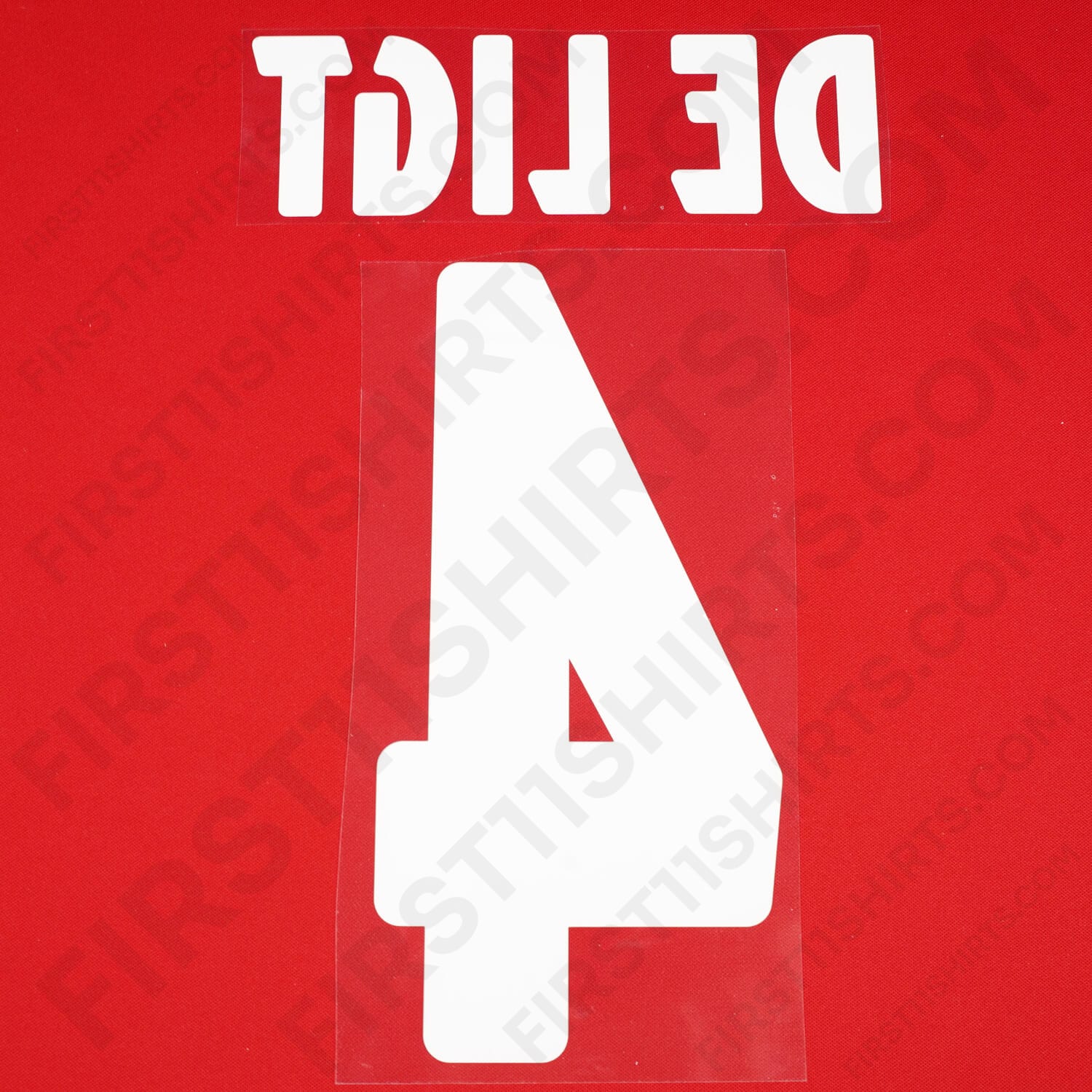 2017 - 2019 Ajax Home Name Set De Ligt 4 (Repro)