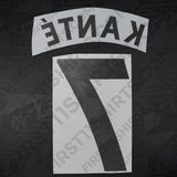 2017 - 2021 Chelsea Home/Away Name Set Kante 7 (Repro)