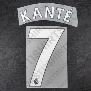 2017 - 2021 Chelsea Home/Away Name Set Kante 7 (Repro)