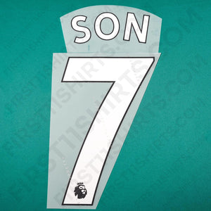 2017 - 2021 Tottenham Away/Third Name Set Son 7 (Repro)