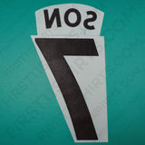 2017 - 2021 Tottenham Away/Third Name Set Son 7 (Repro)