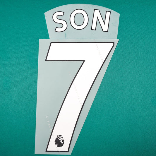 2017 - 2021 Tottenham Away/Third Name Set Son 7 (Repro)