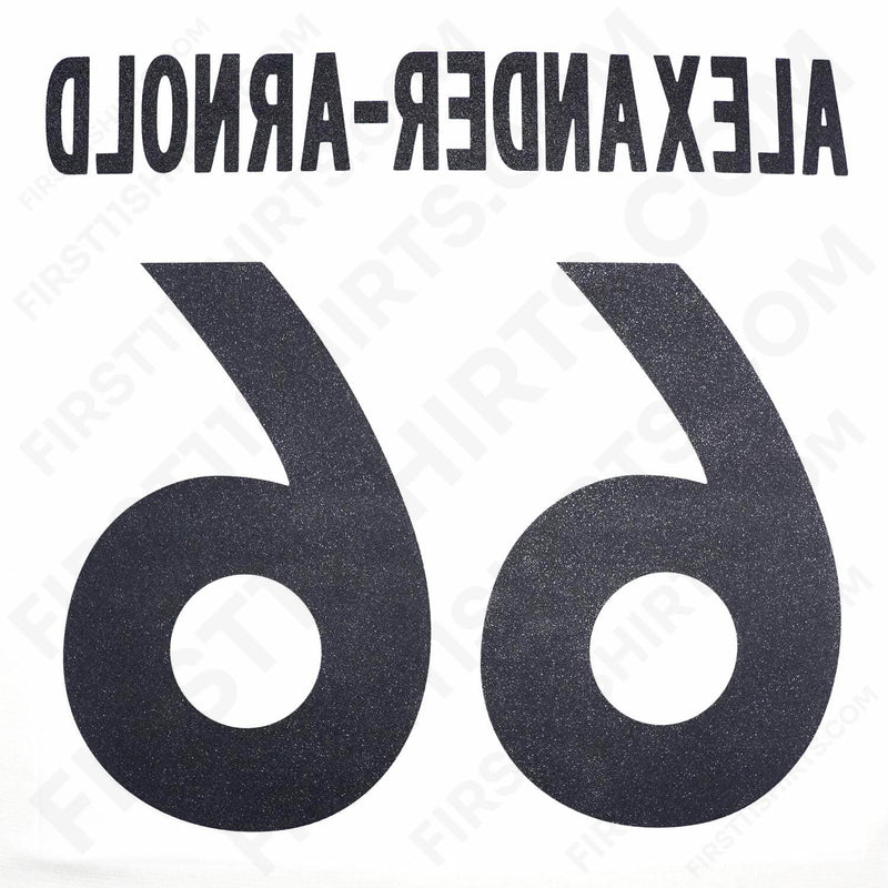 2017 - 2022 Liverpool Away Name Set Trent Alexander - Arnold 66 (Repro)